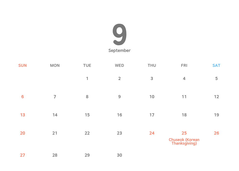 Korean Public Holidays