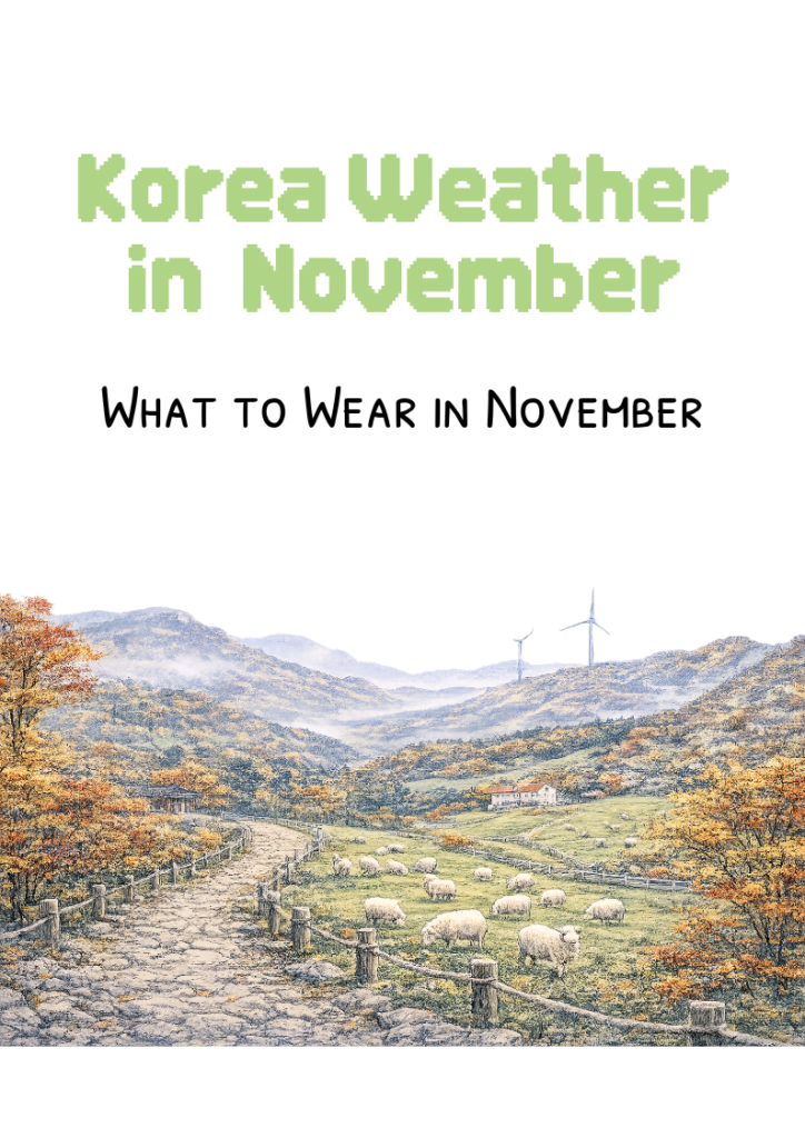 Korea weather in november