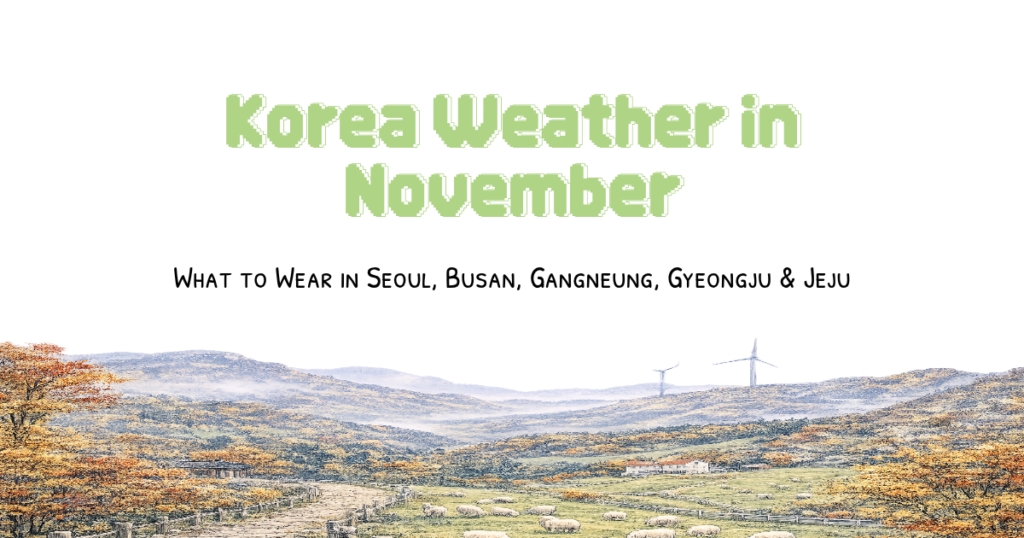 Korea weather in November